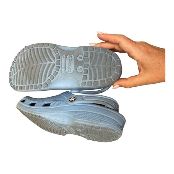 CROCS Unisex Classic Clog - Chambray Blue Size 8 Slip On Casual Comfy - Picture 4 of 5